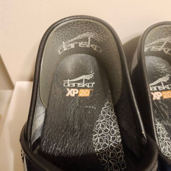 Dansko® XP 2.0 Metallic Blue Patent Leather Closed Back Clogs sz.10/40 Ret. $160 - Picture 3 of 6